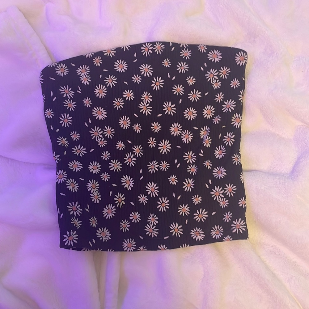 american eagle flower tube top